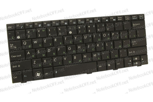 Клавиатура для ноутбука Asus EeePC 1001, 1005, 1008, T101-MT. Чёрная фото №1